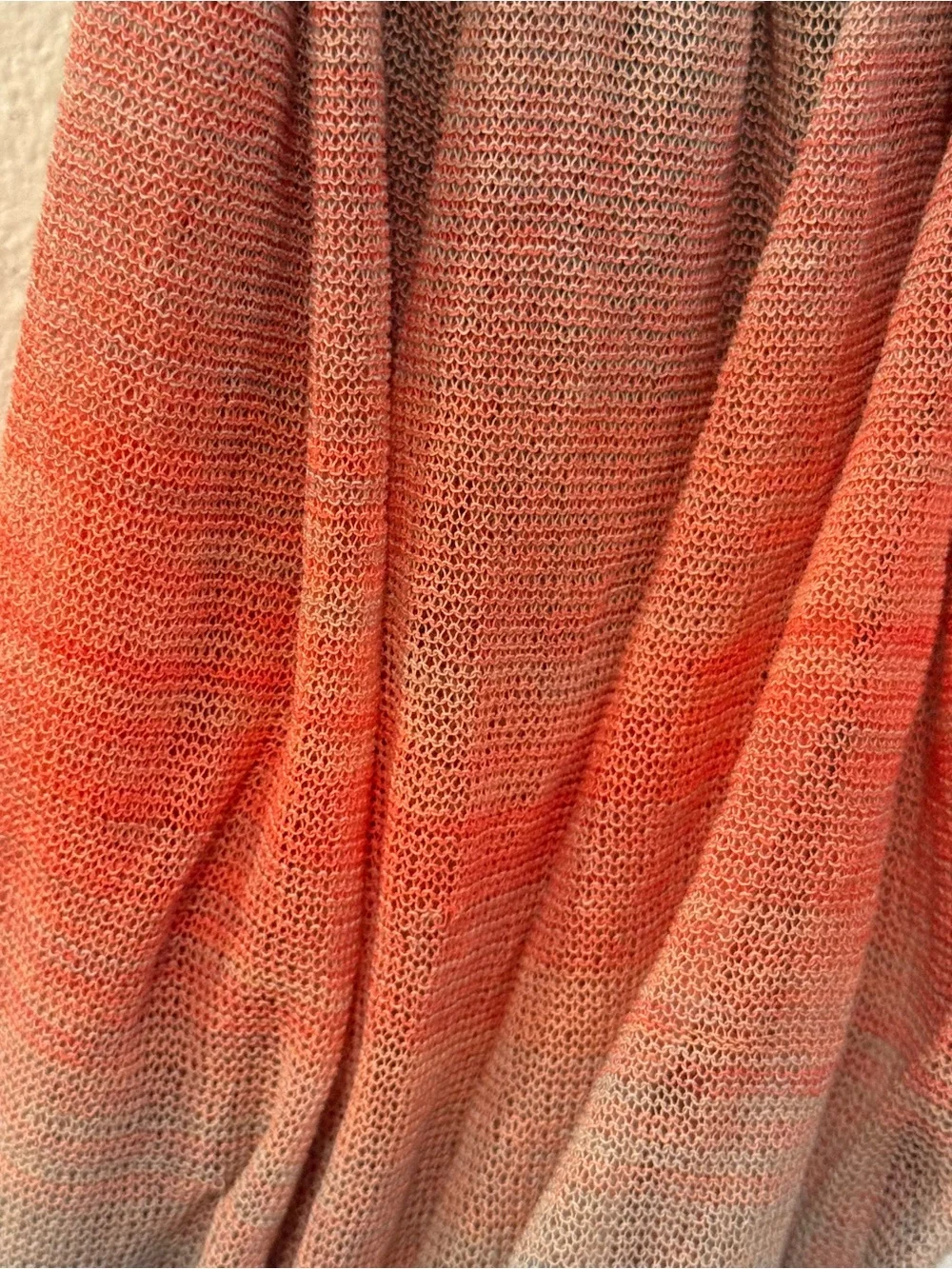 Buff Coolnet UV Lightweight Coral Gray Infinity Scarf